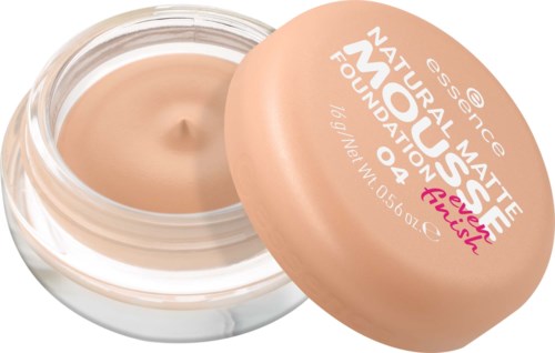 Een kleine ronde verpakking met BB-crème, beige deksel en merknaam en productnaam op de bovenkant.