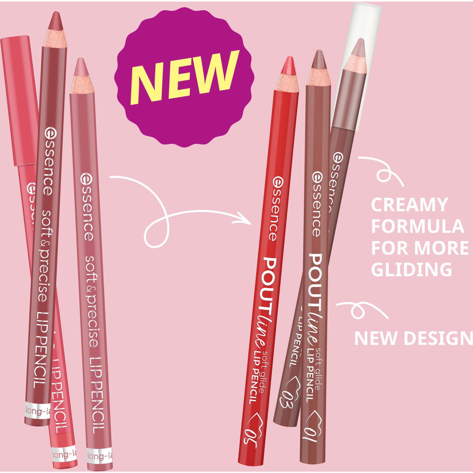 essence Poutline Soft Glide Lip Pencil 03 Bare Affair (obrázok 6)