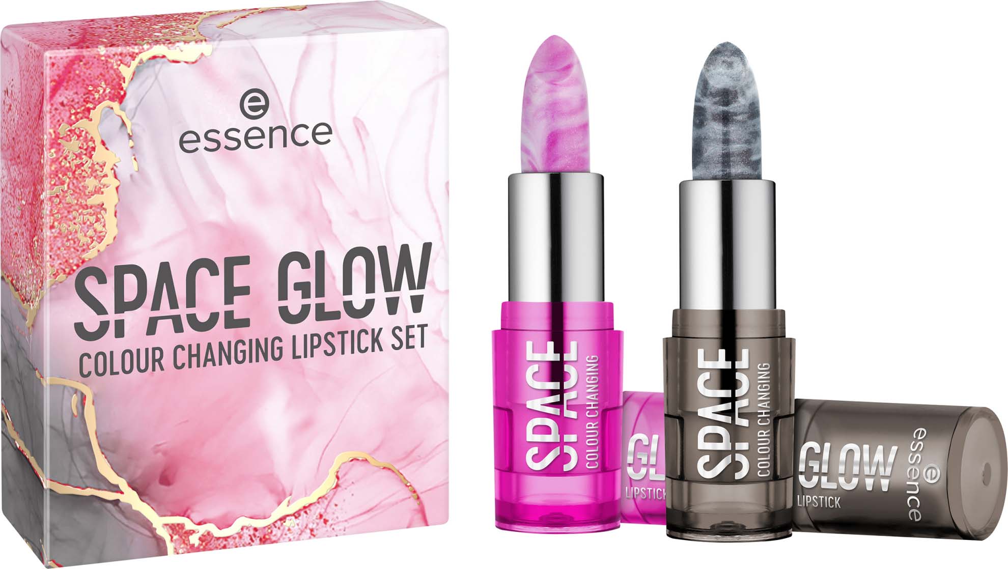 essence Space Glow Colour Changing Lipstick Set