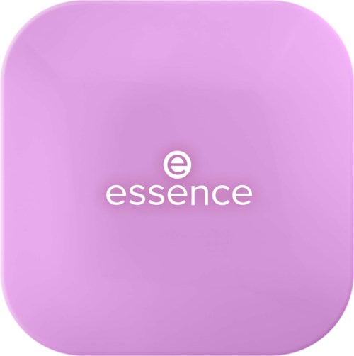 En lila kvadrat med rundade hörn som visar Essence-loggan och text i mitten.