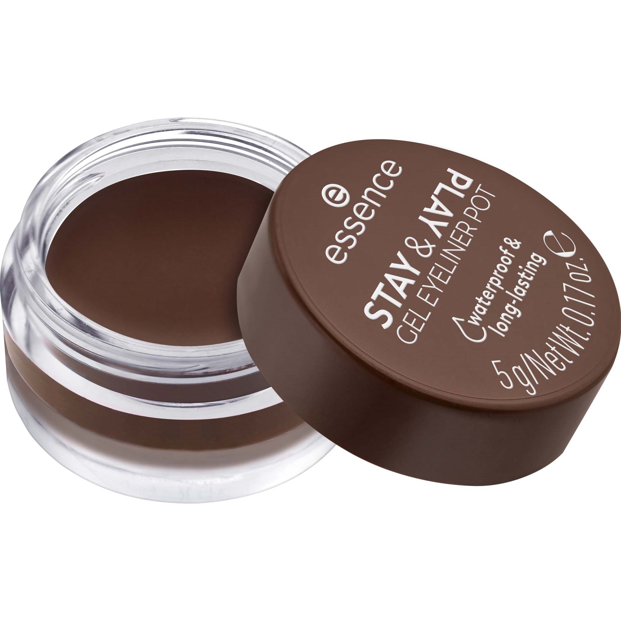 Eyeliner Essence Eyeliner Gel Pot Stay Play - 02 Brown