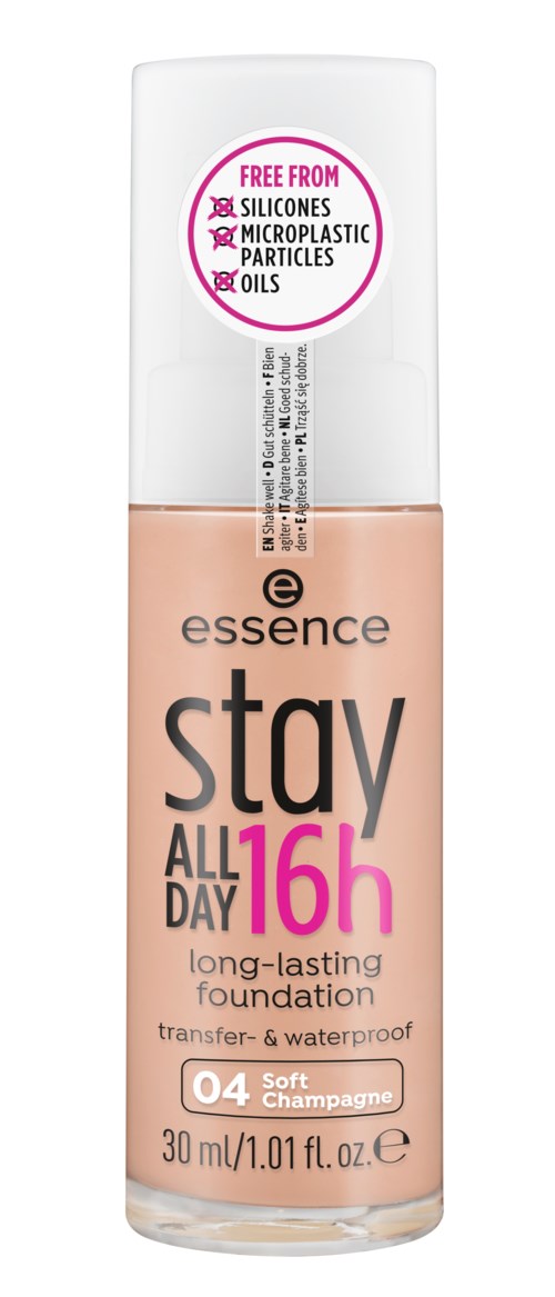 essence stay ALL DAY 16h long-lasting foundation 04 Soft Champagne