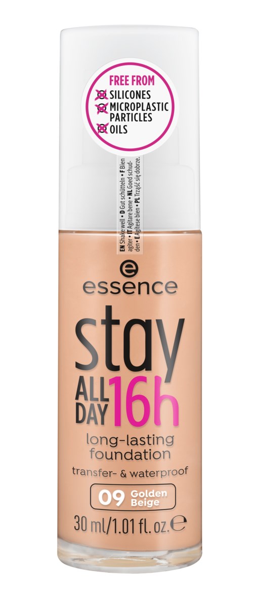 essence stay ALL DAY 16h long-lasting foundation 09 Golden Beige