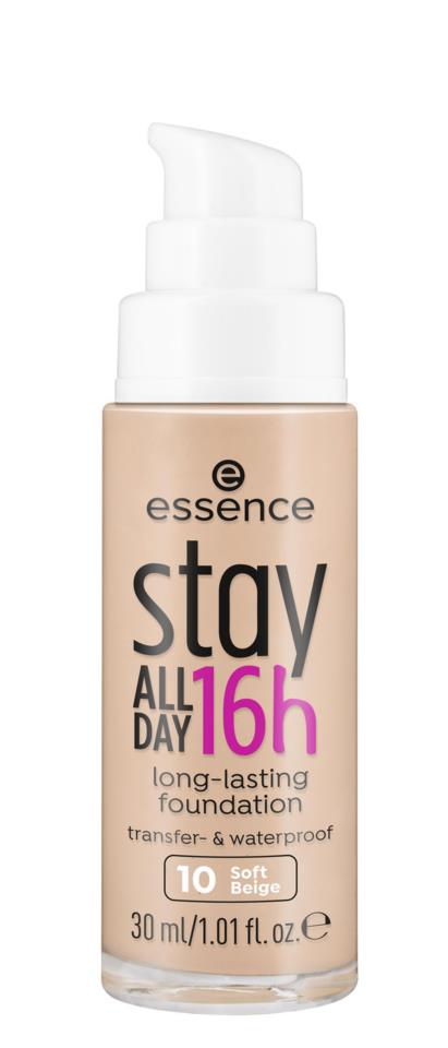 essence stay all day 16h long-lasting foundation 10