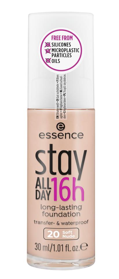 essence stay all day 16h long-lasting foundation 20