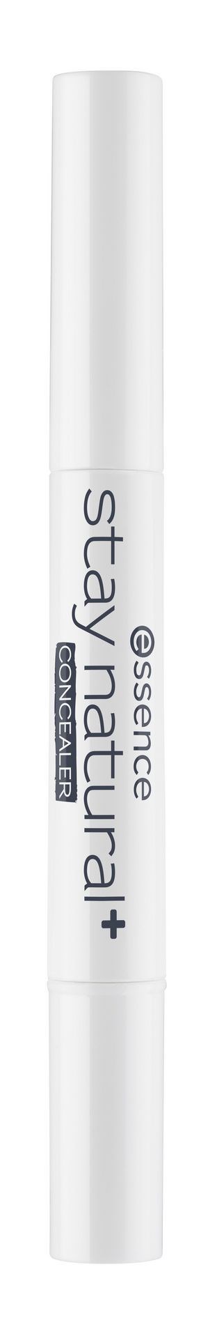En vit markerpen med grå och svart text, märkt 'stay iconic' och 'essence'.