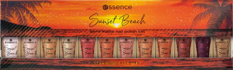 essence Sunset Beach semi matte nail polish set 01