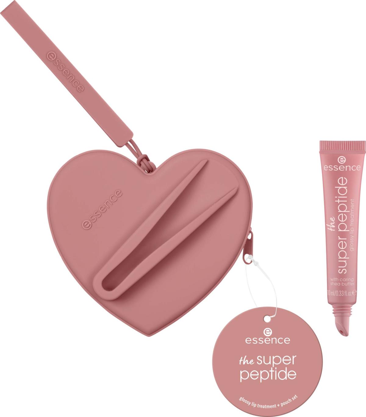 essence The Super Peptide Glossy Lip Treatment + Pouch Set All Toffee'd ...