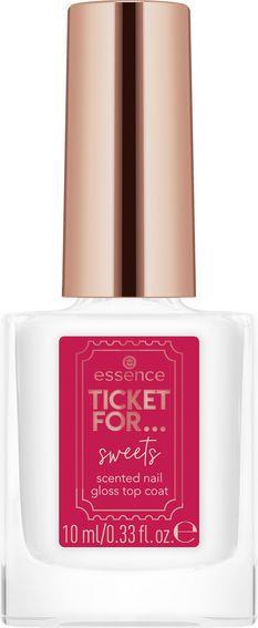 essence TICKET FOR... sweets scented nail gloss top coat 01