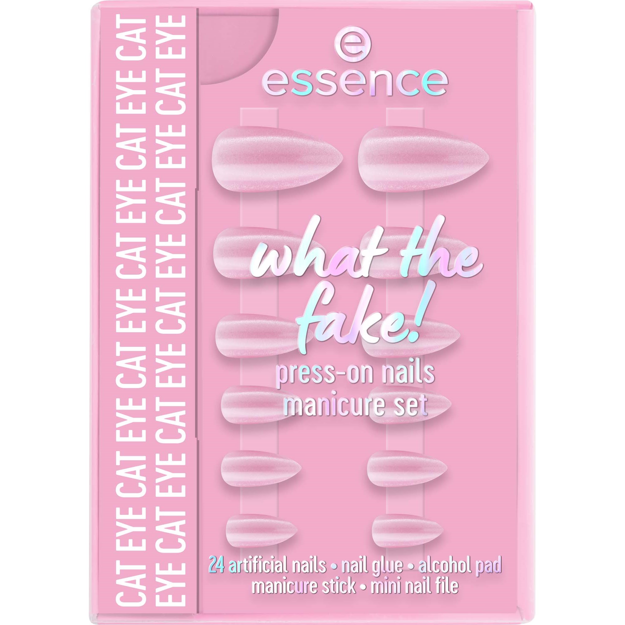 essence What The Fake! Press-On Nails Manicure Set 02 CAT EYE