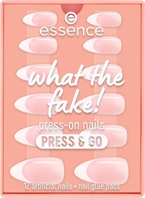 essence What The Fake! Press-On Nails Press & Go 01 French Nails
