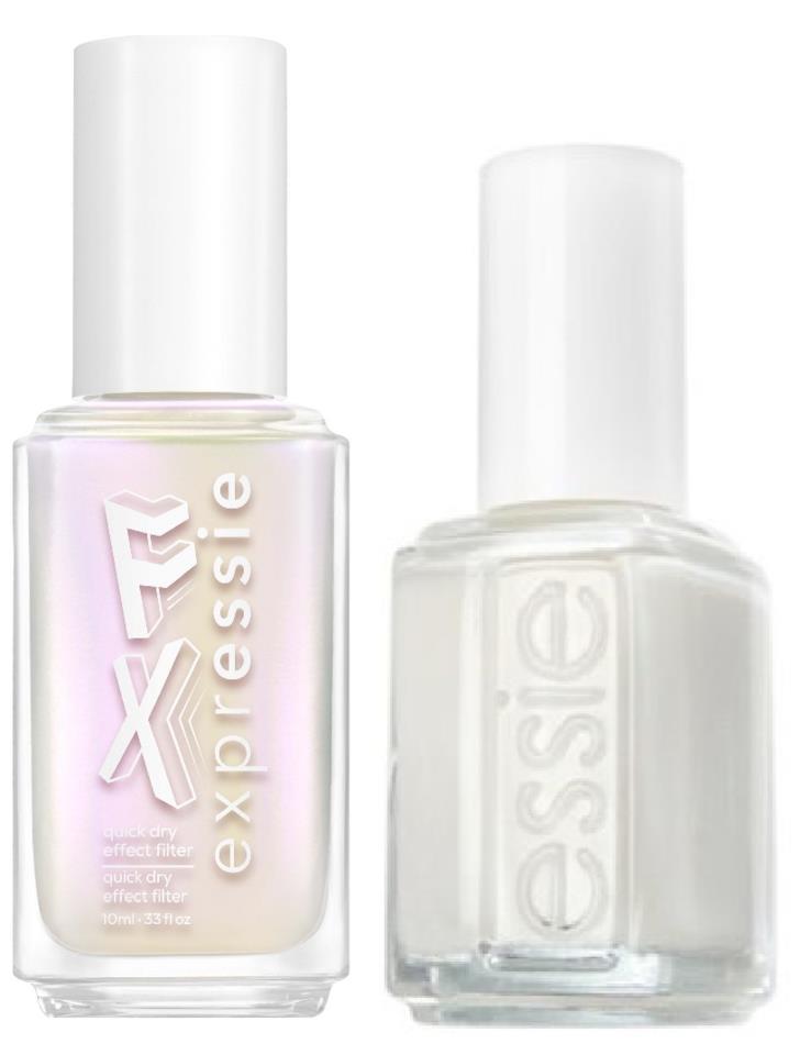 essie Blanc+Iced Out FX Filter Top Coat