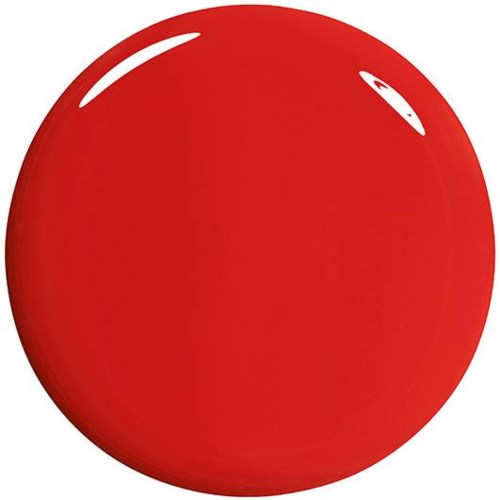 En skinande röd boll med reflektioner på ytan.