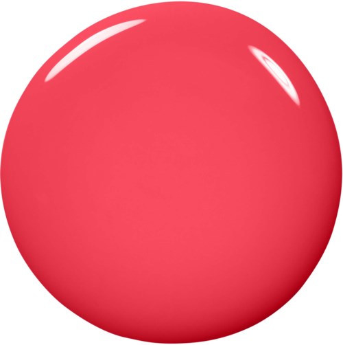 A large red shiny sphere with reflection highlights on top and side.
