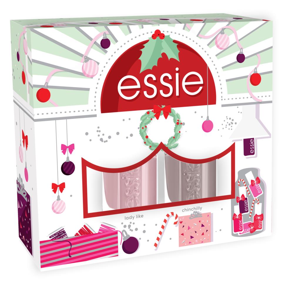 Essie Color Duo Gift Box - lady like & chinchilly