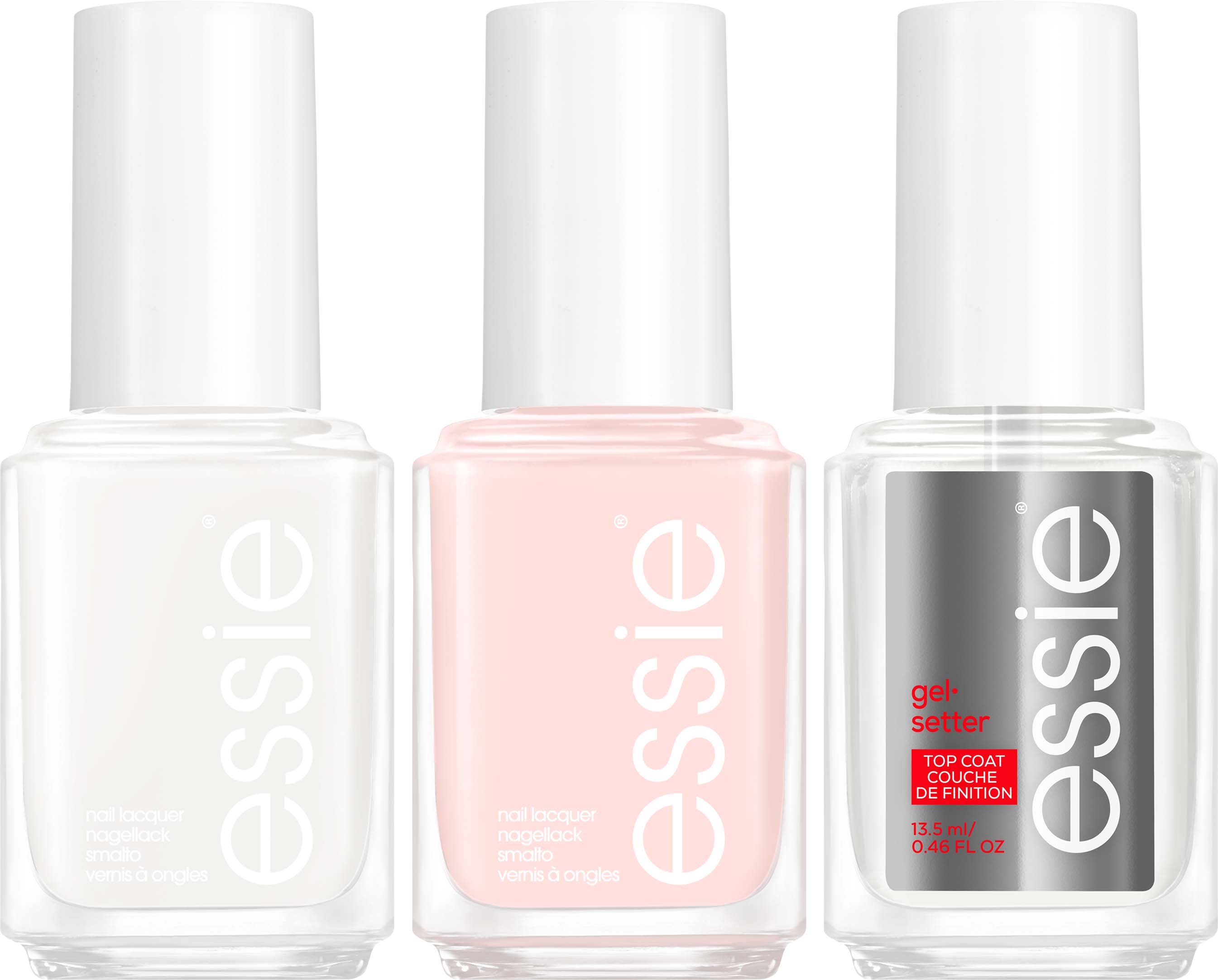 Essie French Manicure Kit Madamoiselle - Coat Gel + Top Blanc + Setter