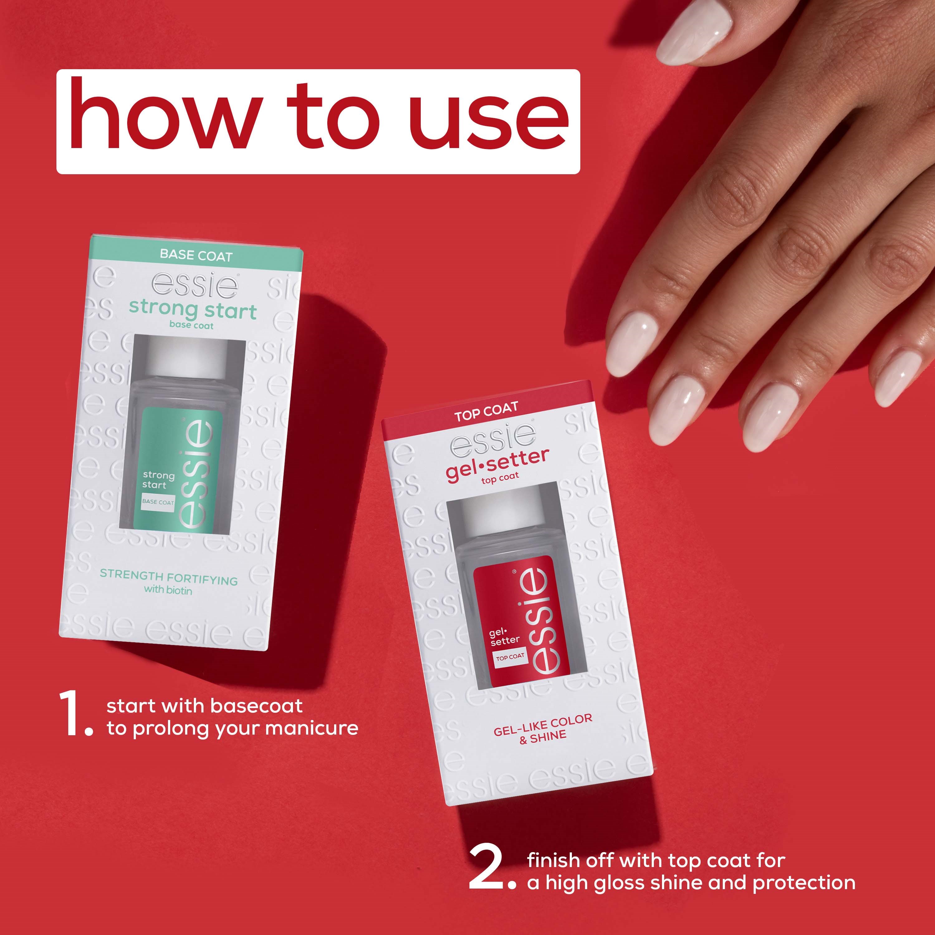 Essie Nail Care Gel Setter Top Coat Coat Gel Setter (obrázok 5)