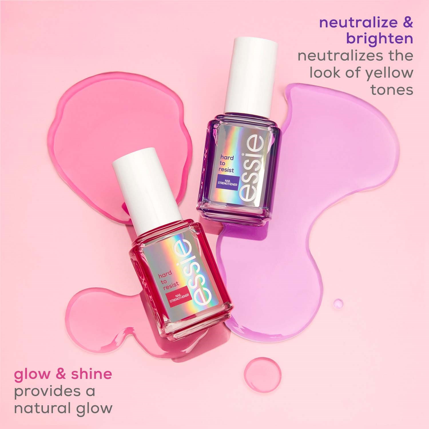 Essie Nail Care essie Hard to Resist Nail Strengthener Sheer Pink Pink (obrázok 7)