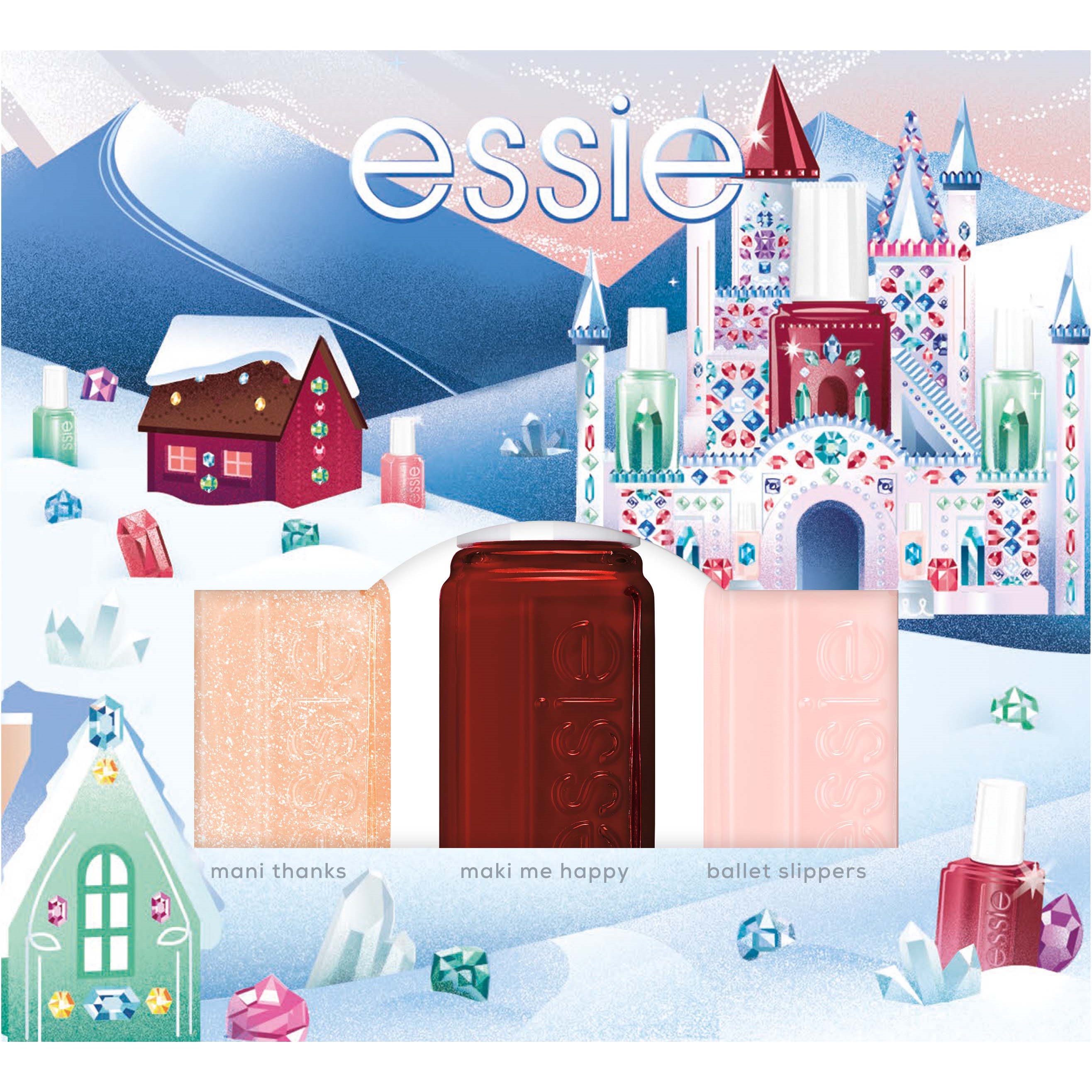 Essie Mini Trio Kit Christmas Essie Mini Trio Kit Christmas