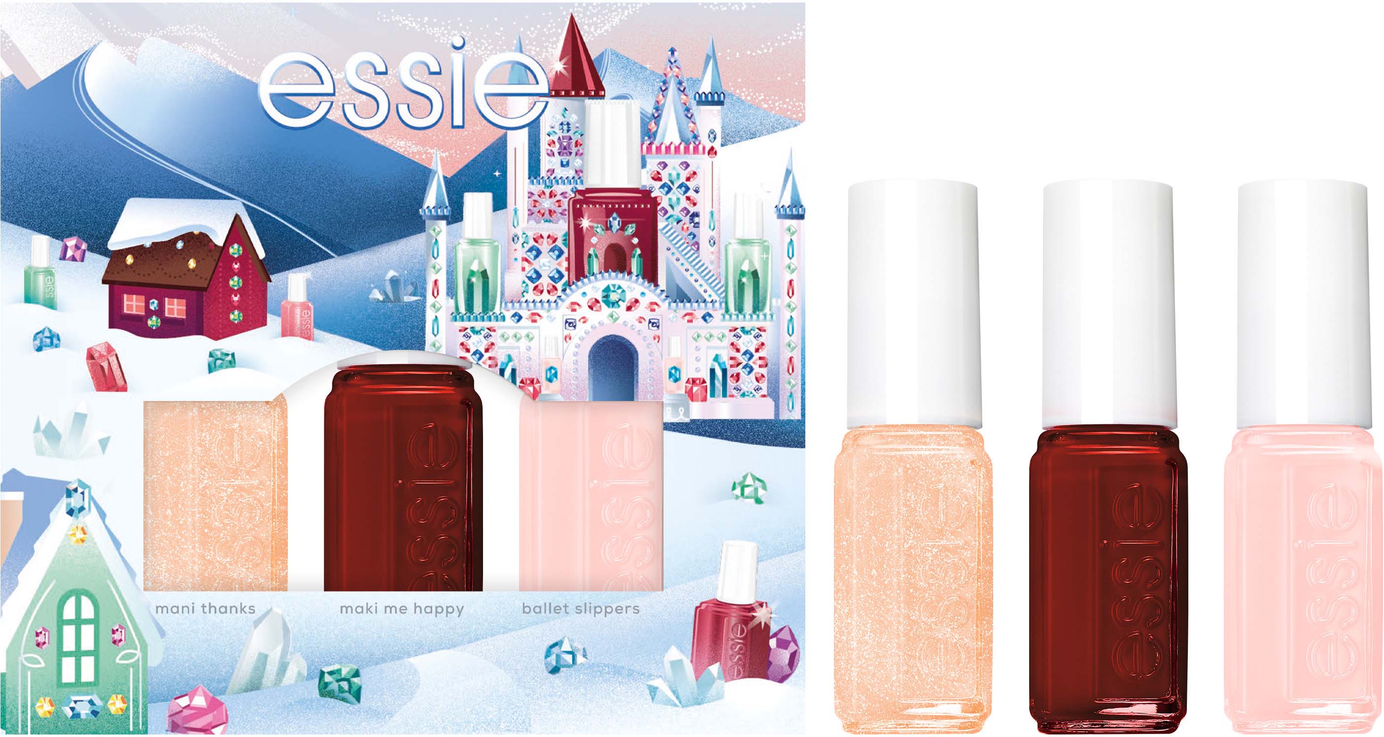 Essie Mini Trio Kit Christmas | Nagellack-Sets