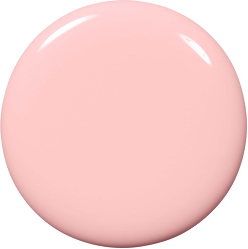 En stor, slät, rosa cirkelknapp med en glänsande yta och ljusreflexer.
