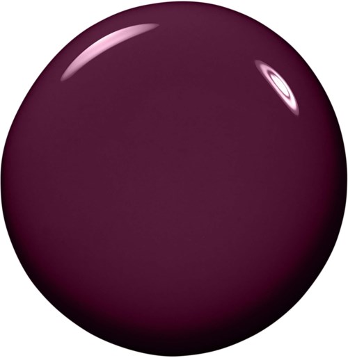 Kiiltävä, tumman violetti pallo heijastuksilla pinnalla.