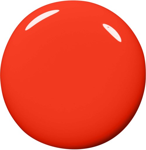 Eine rote Kirsche mit glatter runder Form und glänzender Oberfläche. Sie hat einen kleinen Glanzfleck, der sie glänzend erscheinen lässt.