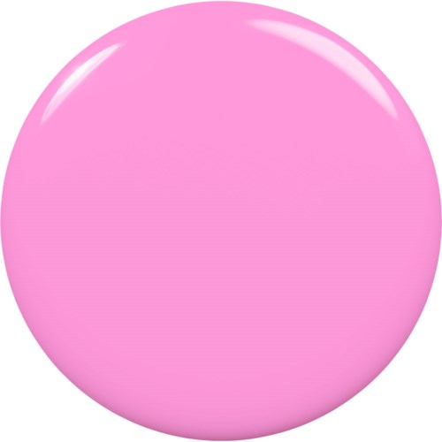 En stor, glänsande rosa boll med en slät yta och ett reflexljus.