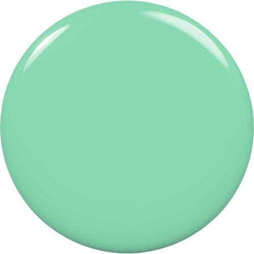 A large, shiny, light green sphere with reflections on its surface.