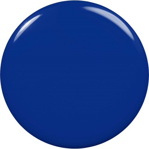 Tämä on kiiltävä sininen pyöreä nappi.