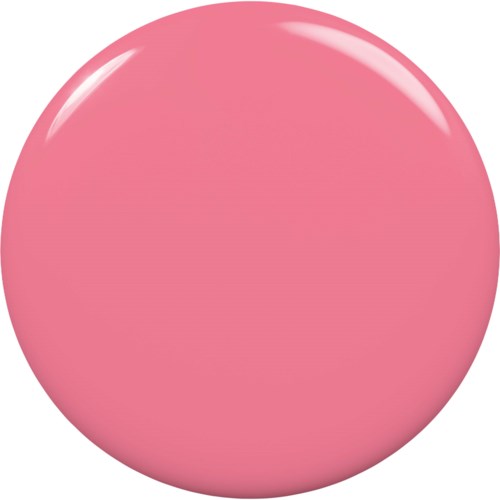 A large pink shiny ball with a glossy surface and a light reflection at the top left.