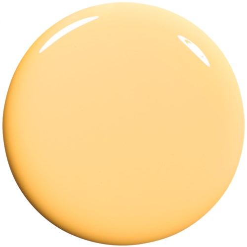 En stor, glänsande, gul-orange sfärisk föremål som liknar en frukt eller en boll.
