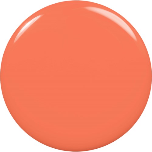 En rund, oransje kule med reflekser på overflaten.