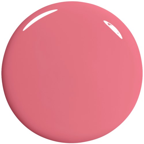 A large pink sphere with shiny reflections on its surface.
