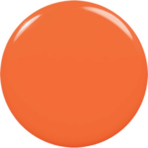 En glänsande, orange sfär med en ljus reflektion upptill vänster. Inga andra objekt eller bakgrund finns.