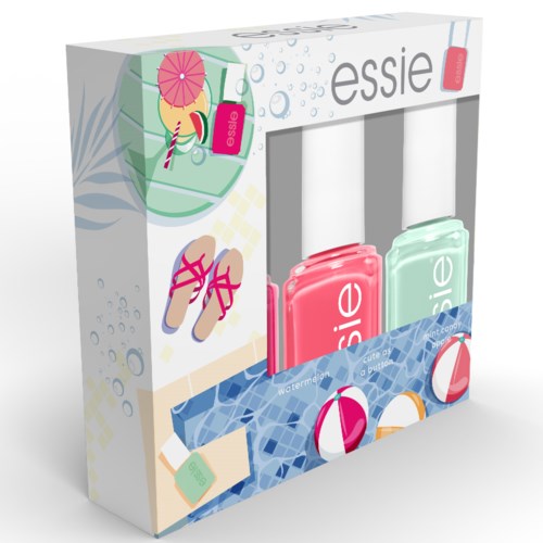 Essie Summer Mini Trio Giftset Watermelon Cute as a Button and Mint Candy Apple