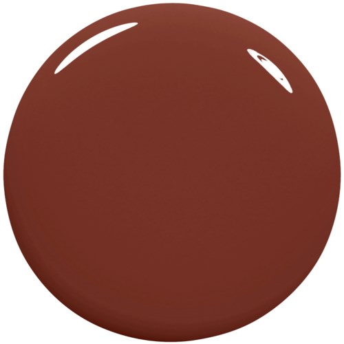 En rund, brun chokladboll med ljusa reflektioner på ytan.