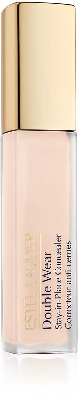 En liten flaske med Estee Lauder Double Wear concealerm med gullhette.