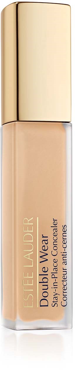En beige flytende concealer med gullhette fra Estée Lauder, merket som Double Wear Stay-in-Place.