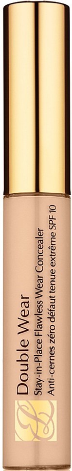 En beige concealer-penna med guldlock, märkt "Double Wear Stay-in-Place Flawless Wear Concealer."