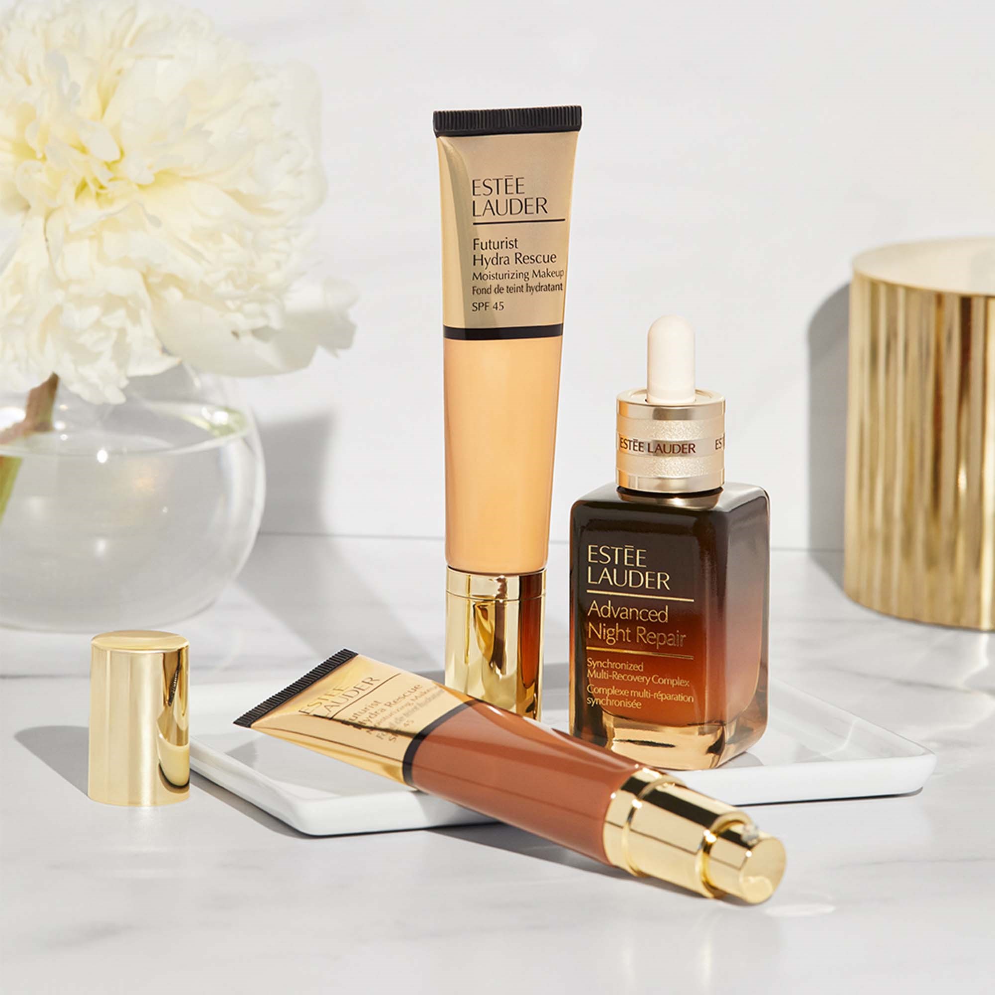 Estée Lauder Futurist Hydra Rescue Moisturizing Makeup SPF45 Shell Bei (obrázok 4)