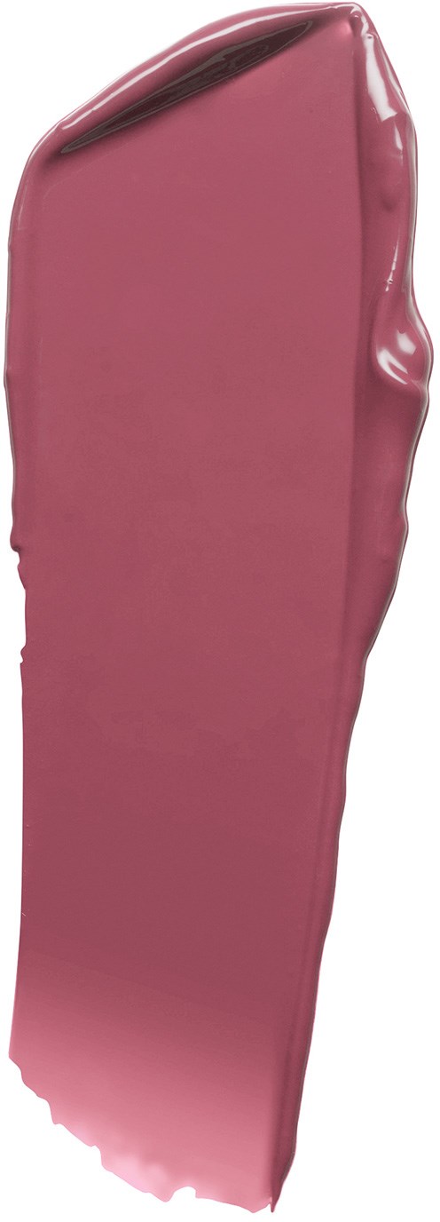 Ett långt, rosa, glänsande föremål med slät yta och ojämn kant.