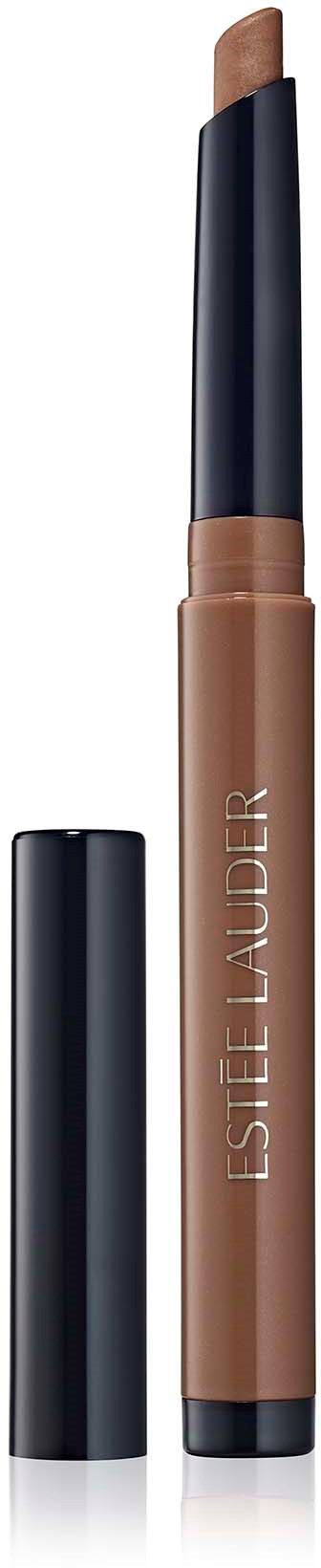 Een stick concealer van Estée Lauder met zwart dop en beige lichaam, gemerkt met Estée Lauder.