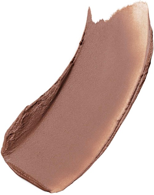 Een proefloc van beige foundation met een gladde, crèmige textuur.