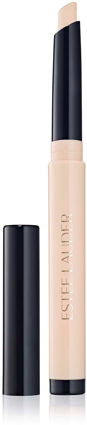 Estee Lauder wenkbrauwpotlood met beige lichaam en zwarte dop, zonder dop om de punt te tonen.