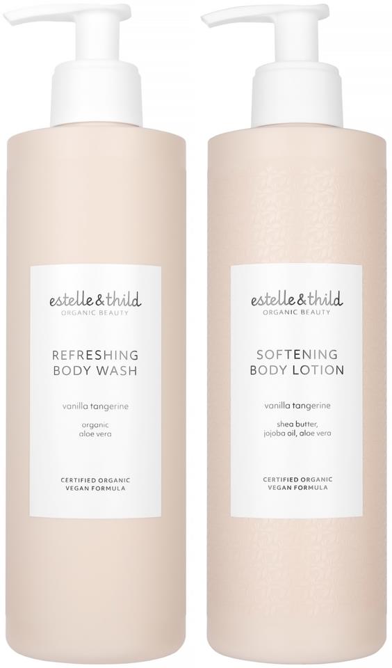 Estelle & Thild Vanilla Tangerine Body Wash & Lotion Duo 400 ml