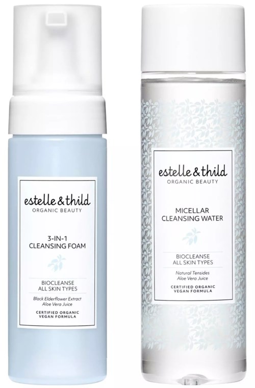 Estelle&Thild Organic Beauty BioCleanse 3in1 Foam Cleanser 150 ml & Micellar Cleansing Water 250 ml