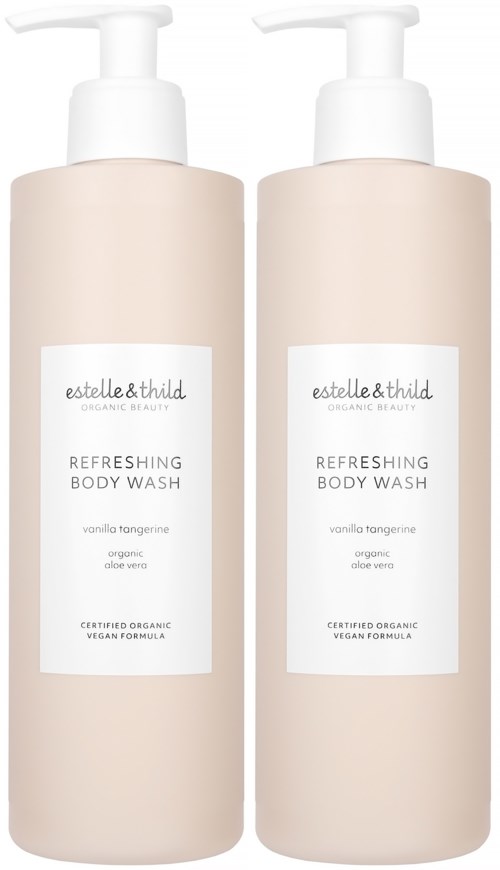 Estelle&Thild Organic Beauty Vanilla Tangerine Refreshing Body Wash 2 x 400 ml