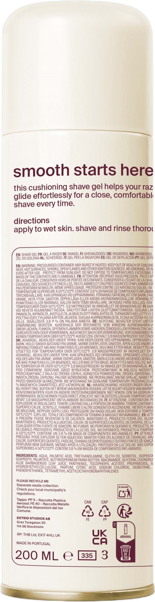 Estrid petal soft body shave gel 200 ml