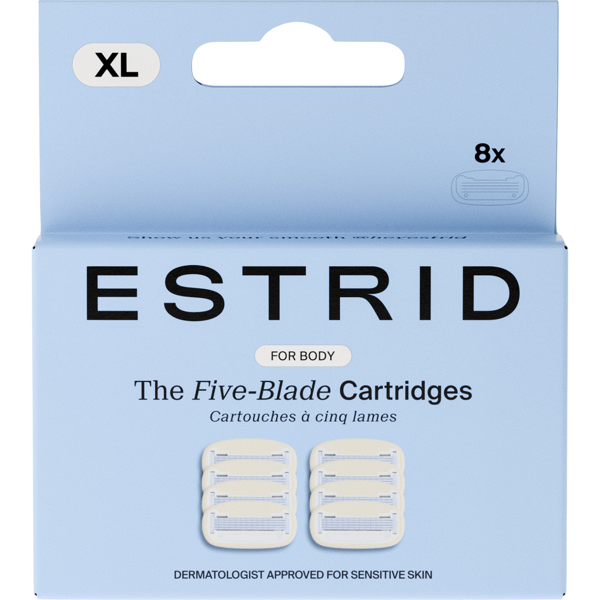Estrid The Five-Blade Cartridges XL 8 stk